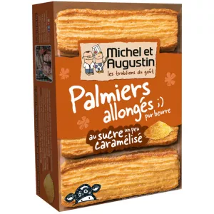 Palmiers allongés au sucre/caramélisé 120g - MICHEL ET AUGUSTIN