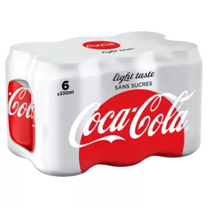 Soda en canette 6x33cl - COCA COLA Light