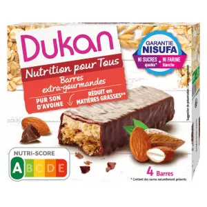 Havermout Chocoladerepen Zonder Toegevoegde Suikers 4x30g - Dukan