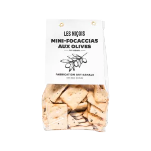 Mini-Focaccias aux Olives, 200g - LES NIÇOIS