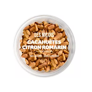 Cacahuètes Citron Romarin, 110g - LES NIÇOIS