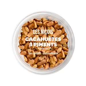 Cacahuètes 3 Piments, 110g - LES NIÇOIS