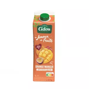 Nectar orange mangue Un Amour de Fruits sans sucres ajoutés 1 L - CIDOU