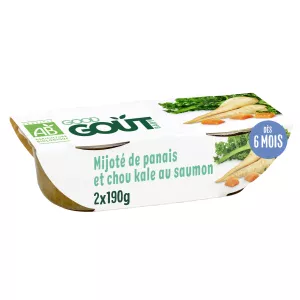 Mijoté De Panais Et Chou Kale Au Saumon 2x190g - GOOD GOUT