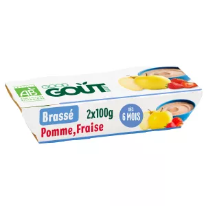 Brassé Pomme Fraise 2x100g - GOOD GOUT