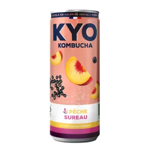 Canette Peche Baies De Sureau 33cl - KYO KOMBUCHA