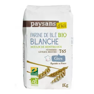 Farine De Blé Blanche T65 Gers Bio 1kg -  Paysans D'ici