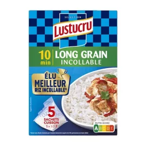 Riz Grain Incollable 5x90g - LUSTUCRU
