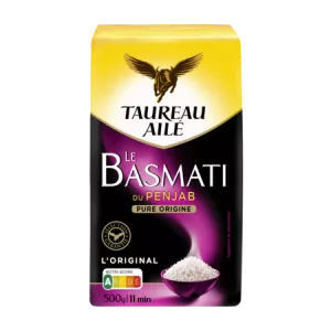 Riz Basmati du Penjab 500g - TAUREAU AILÉ