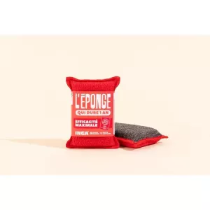 Eponge Lavable Grattante Rouge - INGA