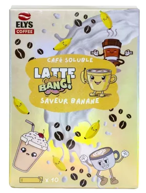 Café Soluble Latte Bang Saveur Banane 170 Gr - ELYS