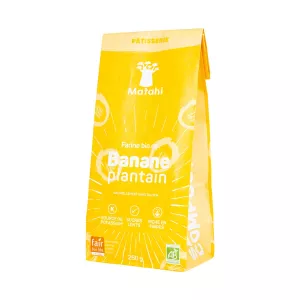 Farine De Banane Plantain Bio (6 X 250 G) - Matahi