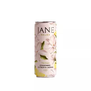 Chai ya kijani iliyoingizwa na tangawizi ya tangawizi. Lemon na Jasmine -25Cl - JANE