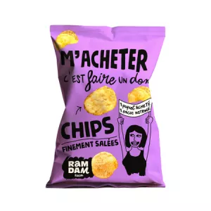 Chips Finement Salées 125g - RAMDAM