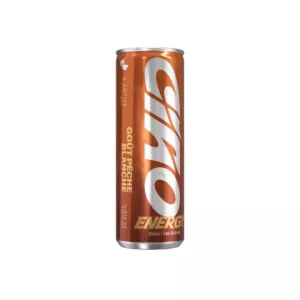 Boisson Énergisante Goût Pêche Blanche 25cl -  CIAO  ENERGY