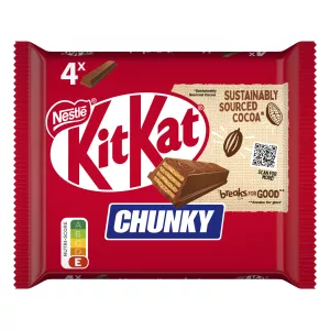 Chunky 4x40g Baa za Chokoleti ya Maziwa - KITKAT
