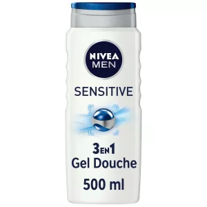 Gel douche Homme Peau Sensibles Senstive 3en1 500ml - NIVEA MEN