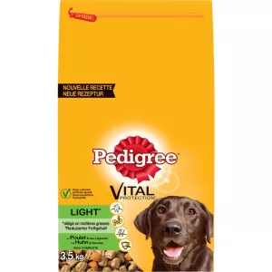 Croquettes light pour chiens moyens et grands chiens à la volaille 3,5 kg - PEDIGREE