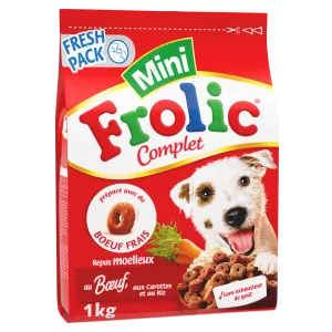 Rundvlees-, wortel- en rijstkroketten voor honden 1kg - FROLIC