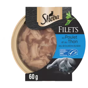 Pâtée Pour Chat Filets Au Poulet Et Au Thon 60g - Sheba
