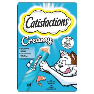 Friandises snack Pour Chat Creamy Au Saumon 40g - CATISFACTIONS