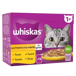 Pâtée Pour Chat Les Festins A La Volaille En Gelée X12 - Whiskas