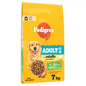 Croquettes pour chien Adulte à la volaille et aux légumes 7kg - PEDIGREE