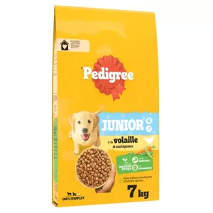 Croquettes pour chien junior à la volaille et aux légumes 7kg - PEDIGREE