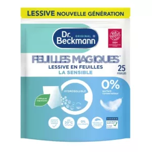 Lessive en feuille Peaux sensibles X25 - DR. BECKMANN