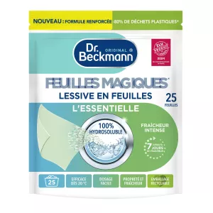 Lessive L'Essentiel Feuilles Magiques x25 - DR BECKMANN