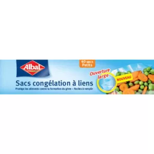 Sacchetti per congelazione con legaccio modello piccolo x60 - ALBAL