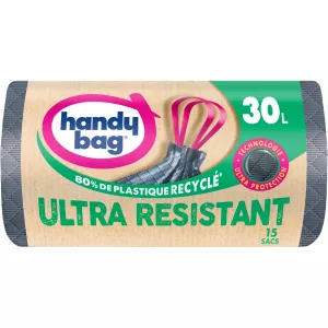 Sac poubelle ultra résistant X15 30L - HANDY BAG