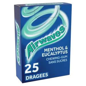 Chewing-gum Sans Sucres Menthol Eucalyptus; 35g - AIRWAVES