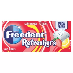 Chewing-gum Gôut Fraise Citron Sans Sucres X8 - Freedent