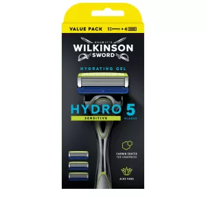 Wembe + blade 4 na kinga nyeti ya gel hydro 5 - WILKINSON