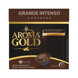 Café Grande Intenso  Compatible Dolce Gusto X 16 - Aroma Gold