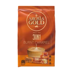 Café ya Papo hapo ya Caramel (Caramel Brunt) 3en1 X10 - Aroma Gold