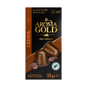 Café Crema  Compatible Nespresso X 10. (intensity 6) - Aroma Gold