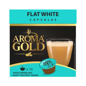 Café  Flat White  Compatible Dolce Gusto X 16 - Aroma Gold