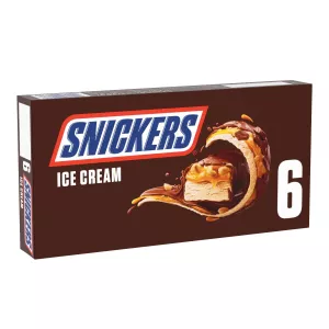 ألواح مثلجة بالفول السوداني والكراميل مغلفة بالشوكولاتة x6 - SNICKERS