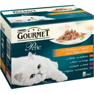 Pâtée pour chats Les Filettines en sauce 12x85g - PURINA GOURMET