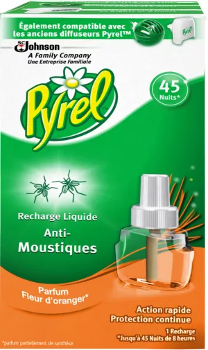 Recambio líquido antimosquitos para difusor eléctrico con azahar 45 noches - PYREL