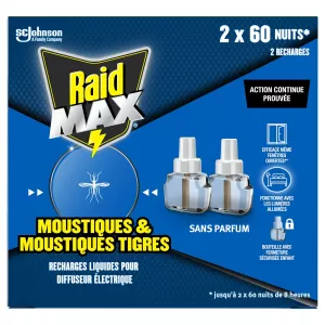 سائل طارد البعوض الكهربائي، خالٍ من العطور، مفعول مستمر بحد أقصى x2 - RAID