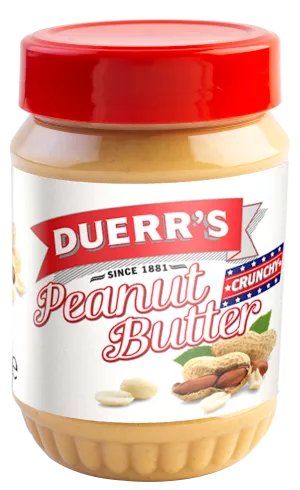 Beurre de Cacahuete Avec Morceaux- 340g x6 - DUERR'S