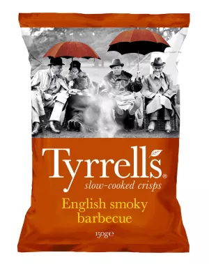 Chips de Pommes de Terre Smoky Barbecue, 150g  - TYRRELLS