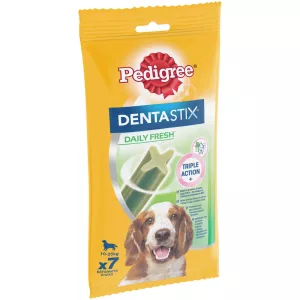 Bâtonnets pour chiens moyens Dentastix Fresh x7 sticks 180 g - PEDIGREE