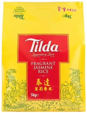 Mchele wa Jasmine wa Thai wenye harufu nzuri 5kg - Tilda