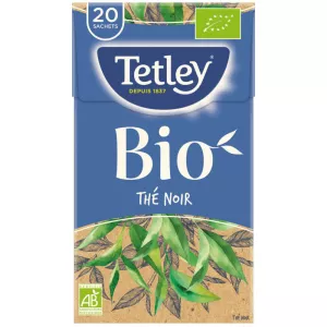 BoÃ®te De 20 Sachets Tetley ThÃ© Noir Classique Bio