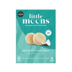 Mochi glacé noix de coco onctueuse sans gluten 6 pièces - LITTLE MOONS