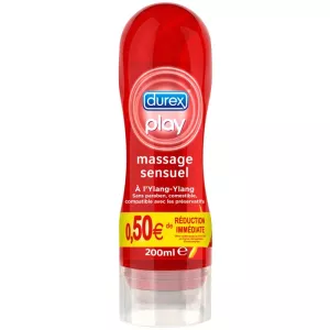 Gel Lubrifiant Intime Massage 2En1 à L'Ylang-Ylang Sensuel  200ml - DUREX